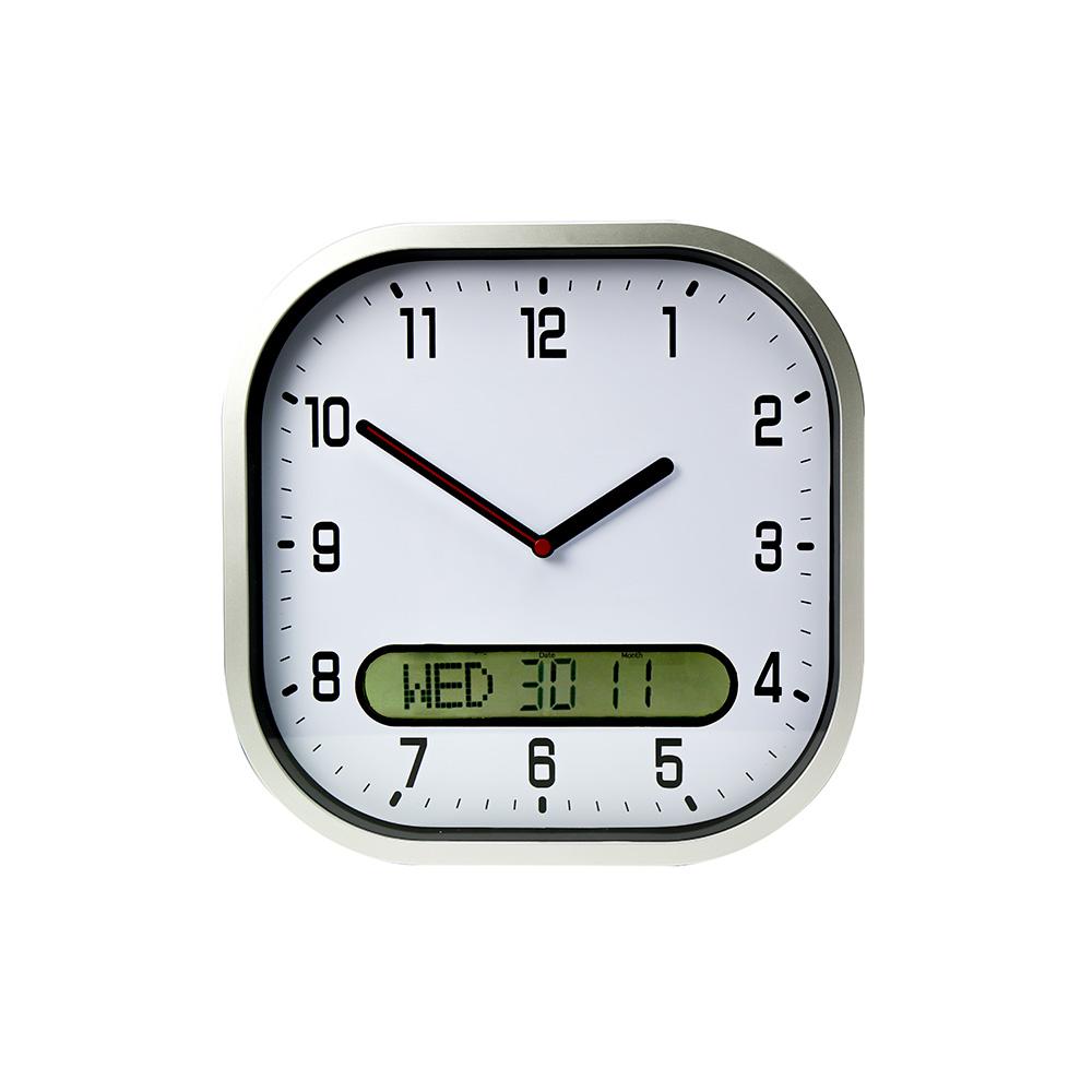 Clear Time, Day & Date Wall Clock - Eden Mobility