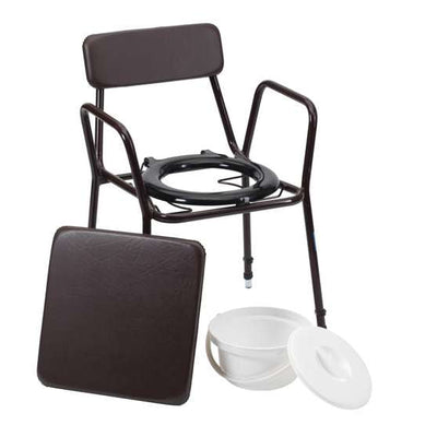 Height Adjustable Stacking Commode - Eden Mobility