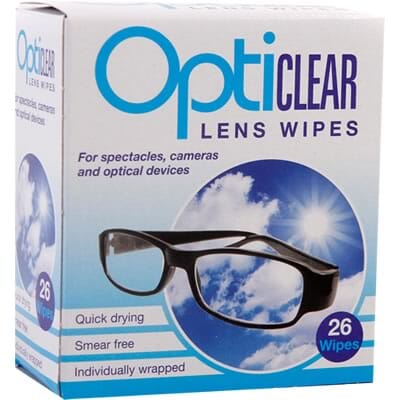 Opticlear Lens Wipes Pk26 - Eden Mobility