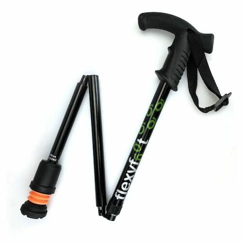 Flexyfoot Folding Stick - Black (Derby) - Eden Mobility