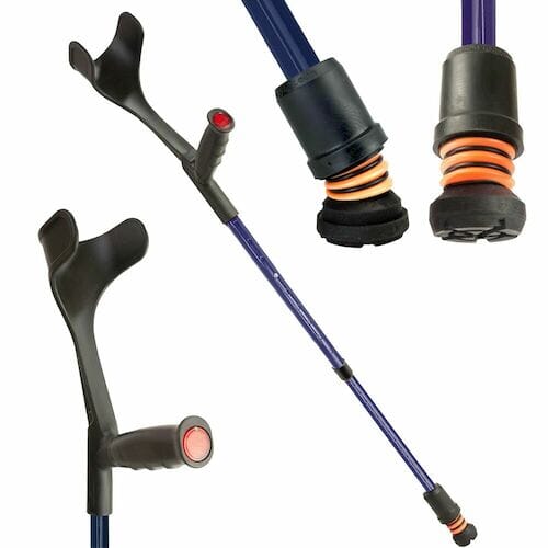 Flexyfoot Oc S Gripcrutch Blue - Eden Mobility