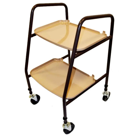 NRS Healthcare Home Helper Wheeled Trolley - Brown - Flat Pack - Eden Mobility