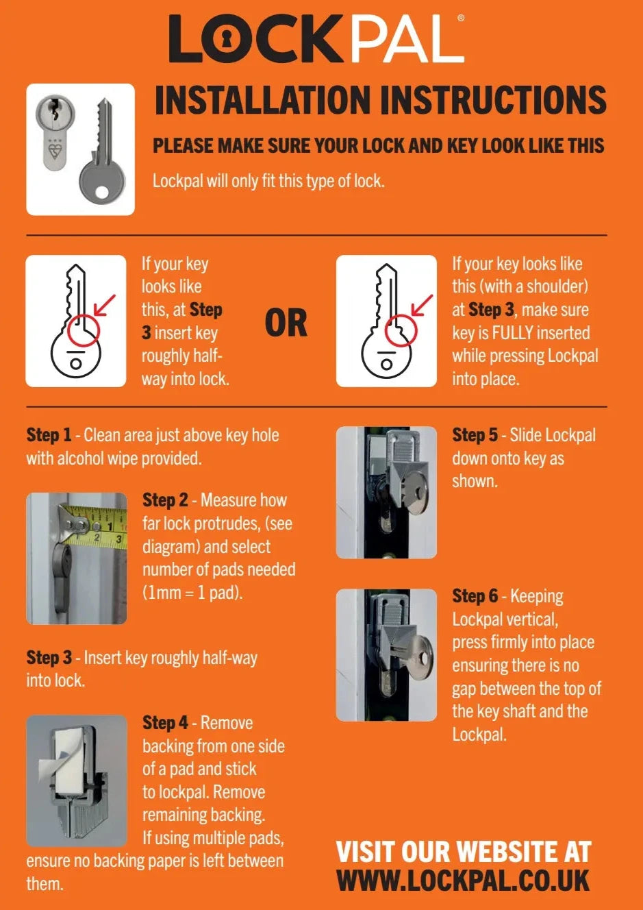 Lockpal Door Key Guide - Eden Mobility