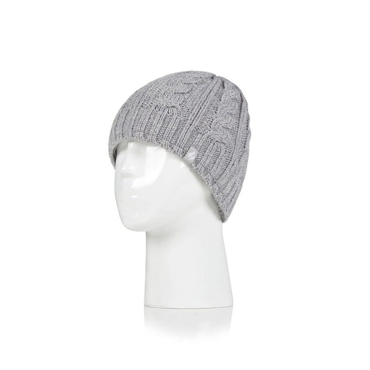 Ladies Ivie Cable Hat L Grey - Eden Mobility