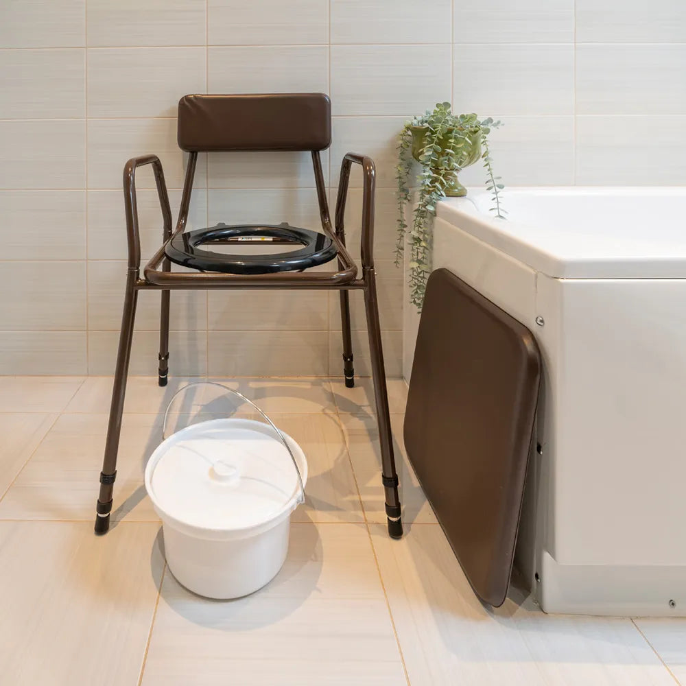 Commode - Adj Height & Detach Arms - Eden Mobility