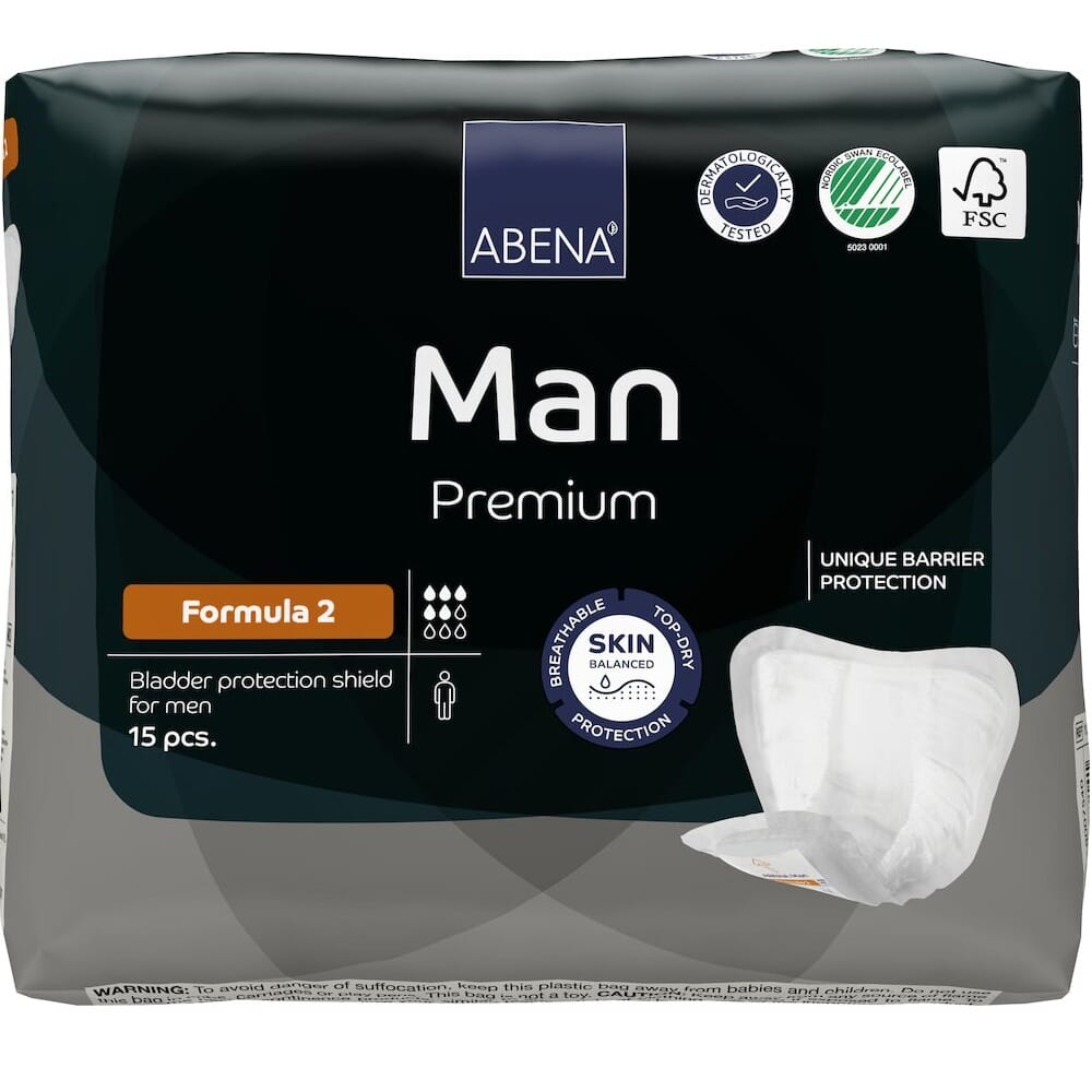 Abena Man Formula 2, Premium - Pk15 Pads - Eden Mobility