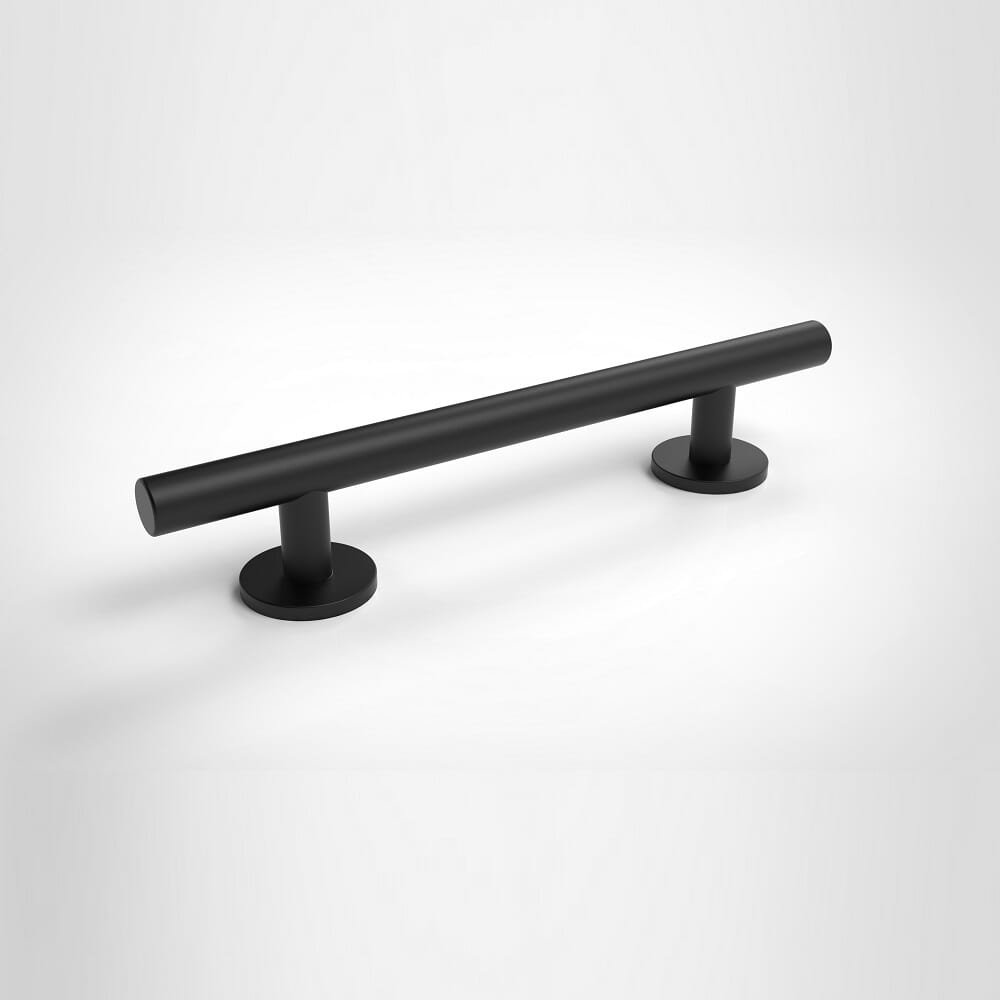Matt Black Luxury Straight Grab Rail 480 - Eden Mobility