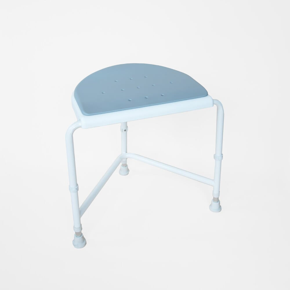 Nuvo Corner Shower Stool-Padded Seat - Eden Mobility