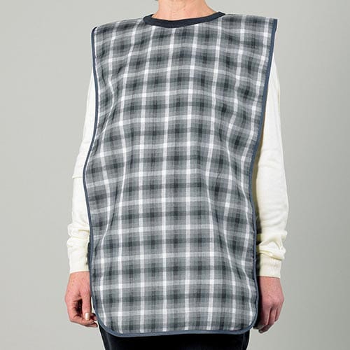 Dining Bib - Blue Tartan - Eden Mobility