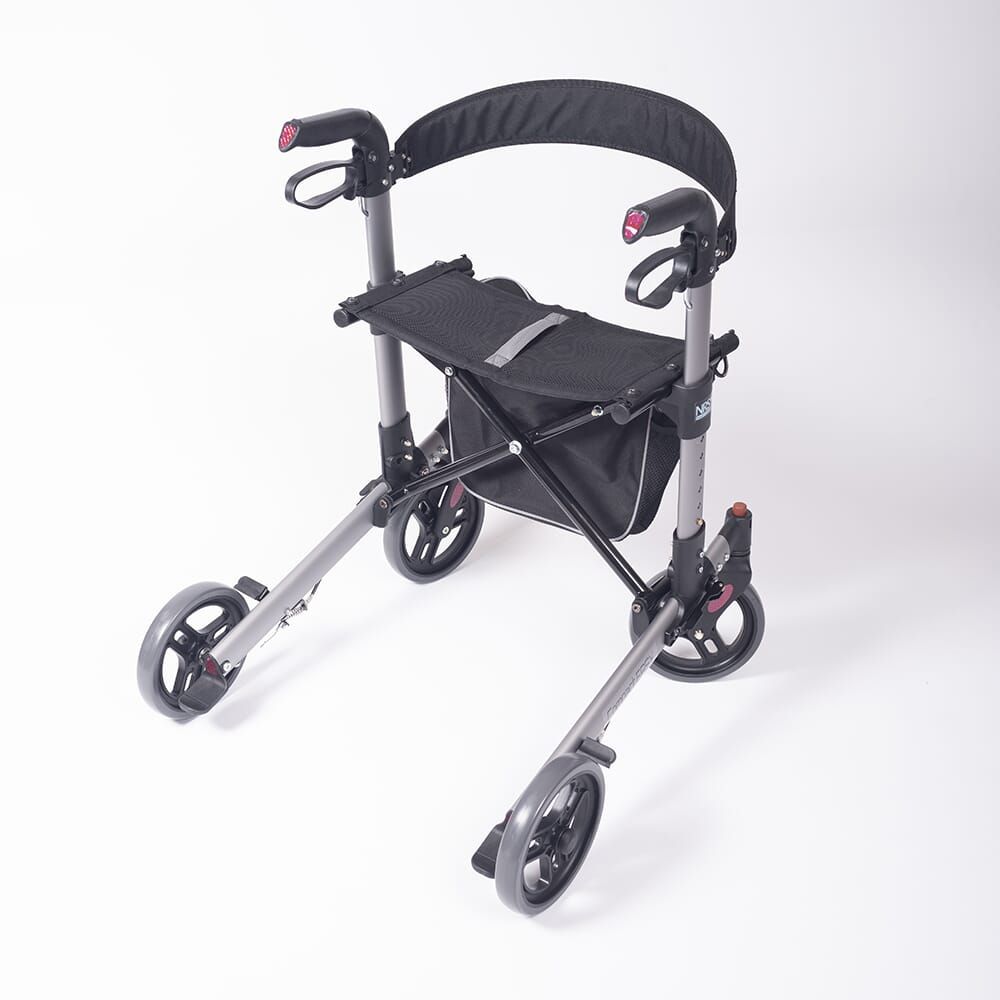 Compact Easy Plus Rollator Silver - Eden Mobility