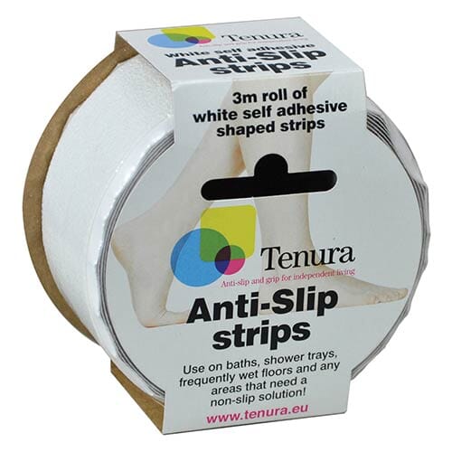 Tenura Anti-Slip Strips - White - Eden Mobility