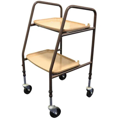 NRS Healthcare Home Helper Wheeled Trolley - Brown - Flat Pack - Eden Mobility