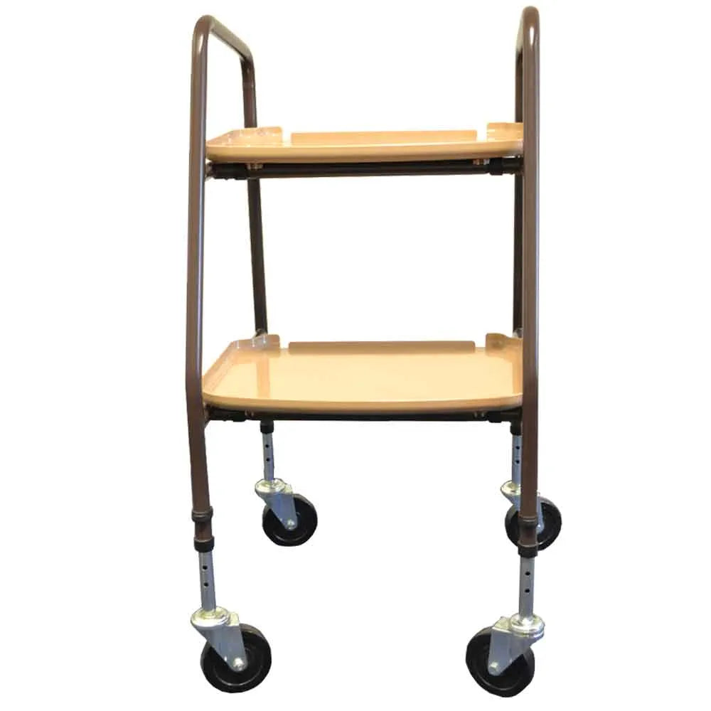 NRS Healthcare Home Helper Wheeled Trolley - Brown - Flat Pack - Eden Mobility