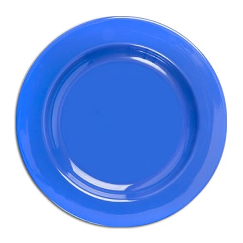 Steep Sided Melamine Plate - Blue - Eden Mobility