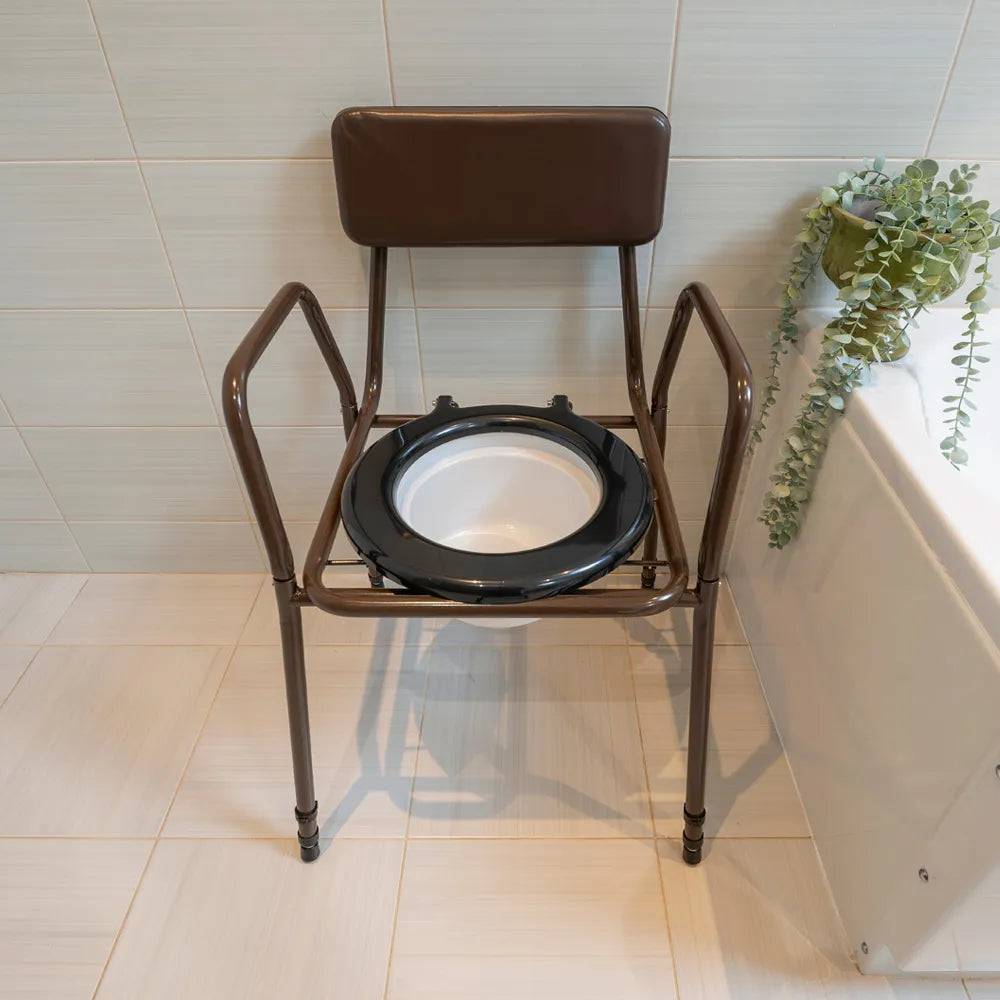 Commode - Adj Height & Detach Arms - Eden Mobility