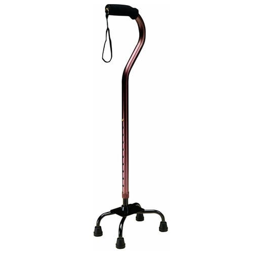 Adjustable Bronze Quad Walking Stick - Eden Mobility