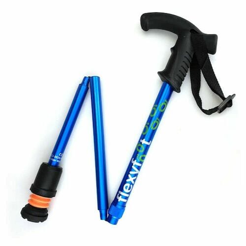 Flexyfoot Folding Stick - Blue (Derby) - Eden Mobility