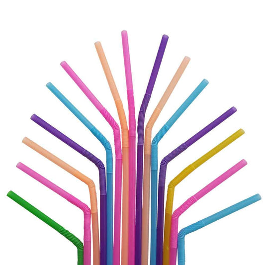 One Way Flextendable Straws-Colouredpk15 - Eden Mobility