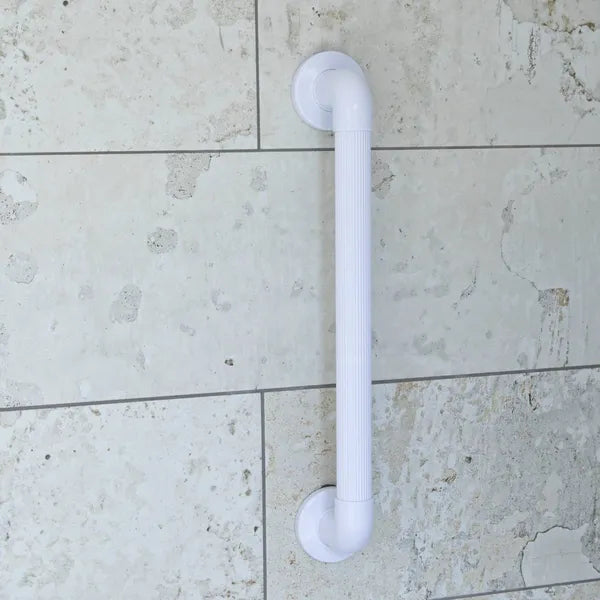 NRS Healthcare Plastic Fluted Grab Rail - White - 450mm (18") - Eden Mobility