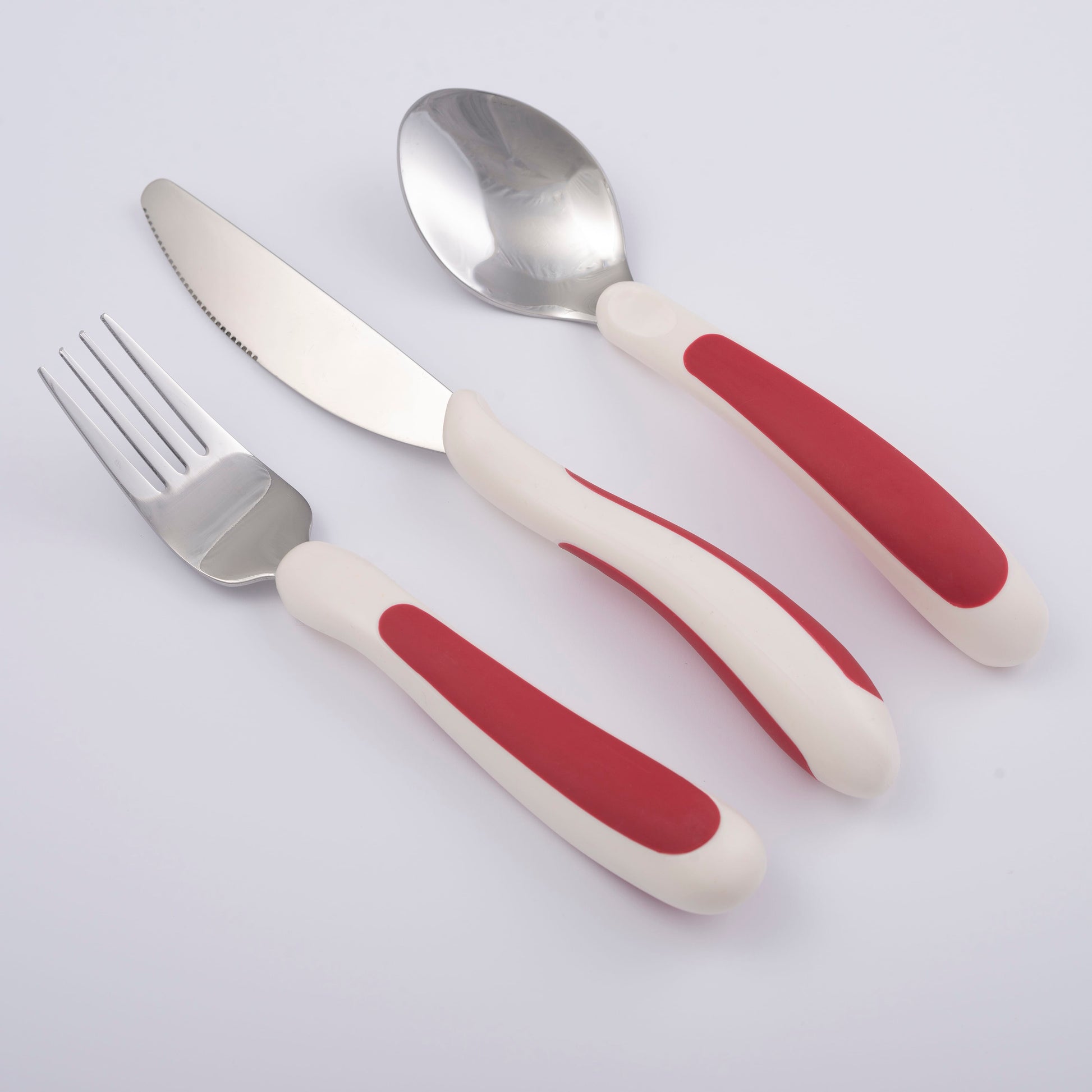 Kura Care Red & White Cutlery Set - Eden Mobility