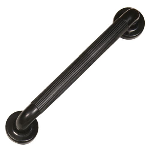 Plastic Fluted Grab Rail - Black 24In - Eden Mobility