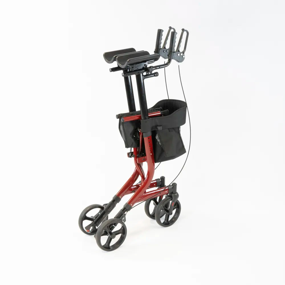 4 Wheel Forearm Rollator Red - Eden Mobility