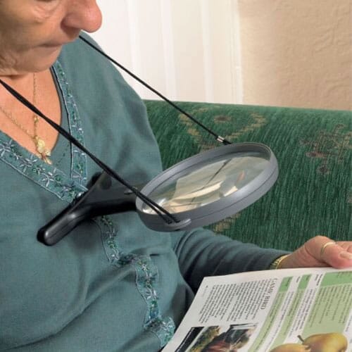 Hands-Free Magnifying Glass With Light - Eden Mobility