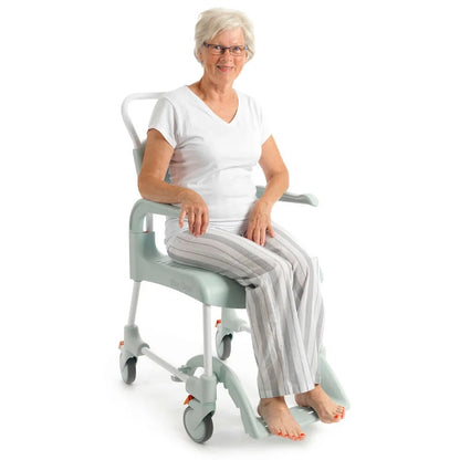 Etac Clean Shower Commode Chair - Green - High - Eden Mobility