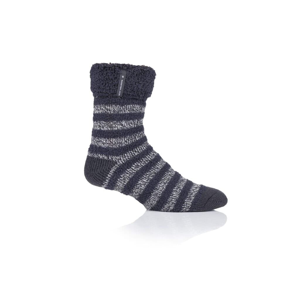 Heat Holders Men'S Sleep Socks - Charcoal & Grey - Eden Mobility