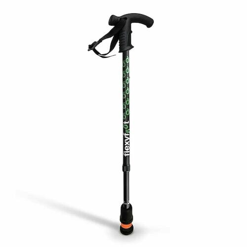 Flexyfoot Telescopic Stick - Black (Derb - Eden Mobility