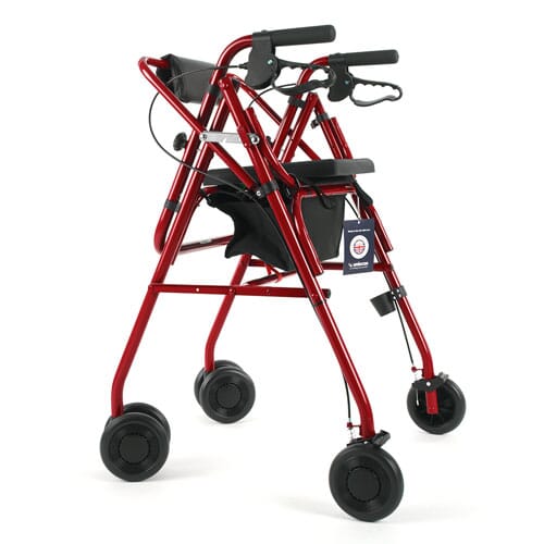 Burgundy Glider Plus Rollator - Eden Mobility