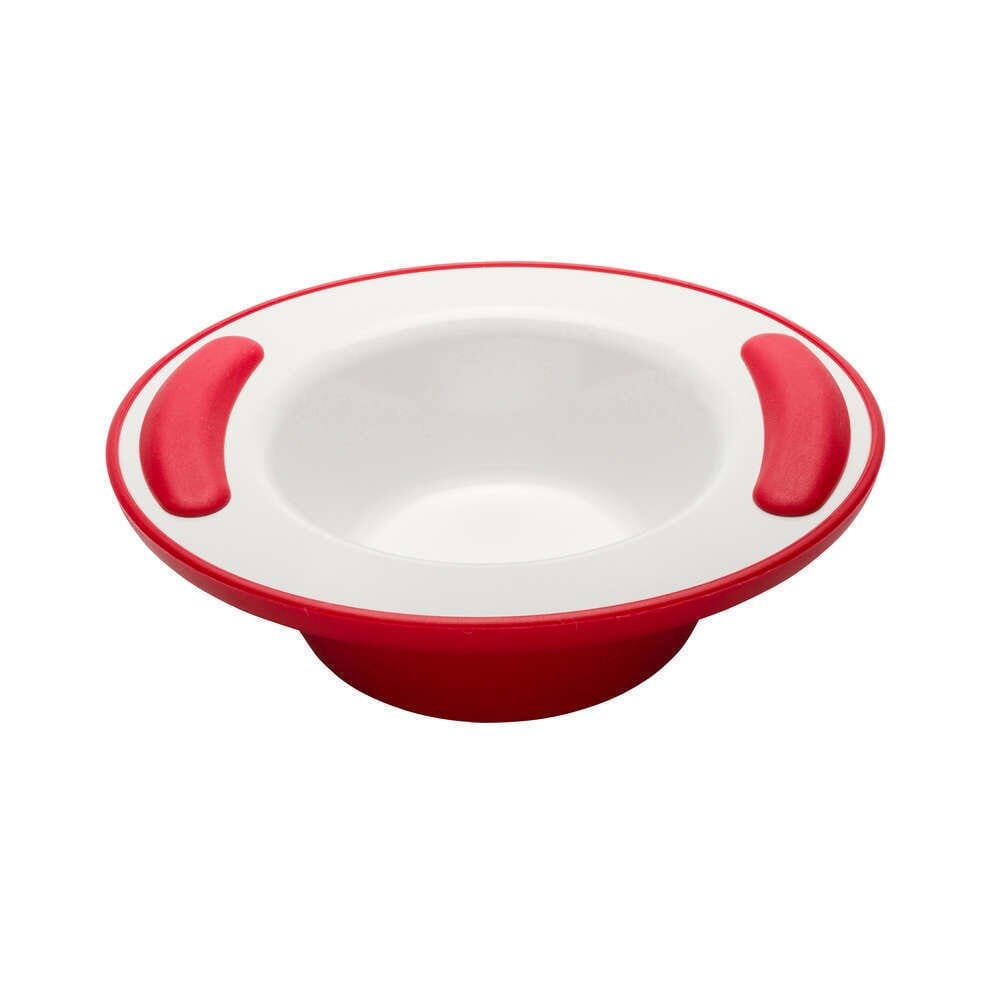 Soft Grip Keep Warm Thermo Bowl - Red - Eden Mobility