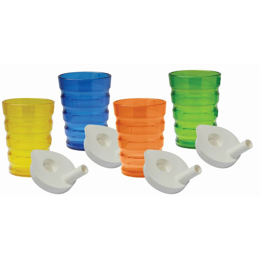Easy Grip Beak 200Ml W Lid Pk4 Var Col - Eden Mobility