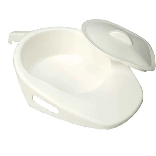 Fracture Pan with Lid - White - Eden Mobility