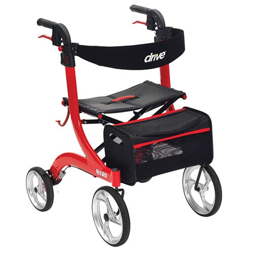 Nitro Rollator - Red - Eden Mobility