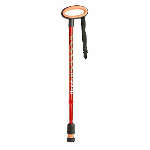 Flexyfoot Telescopic Stick - Red (Oval) - Eden Mobility