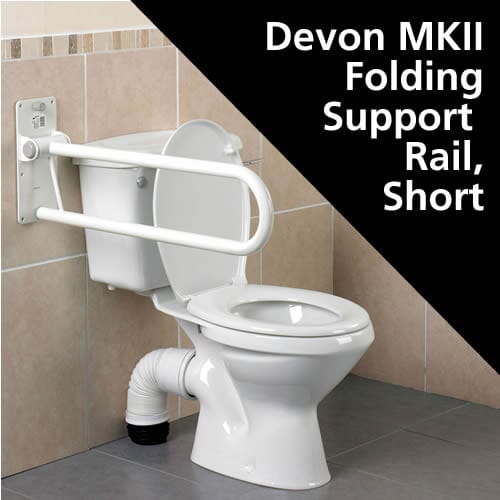 Folding Devon Deluxe Toilet Support Rail - Eden Mobility