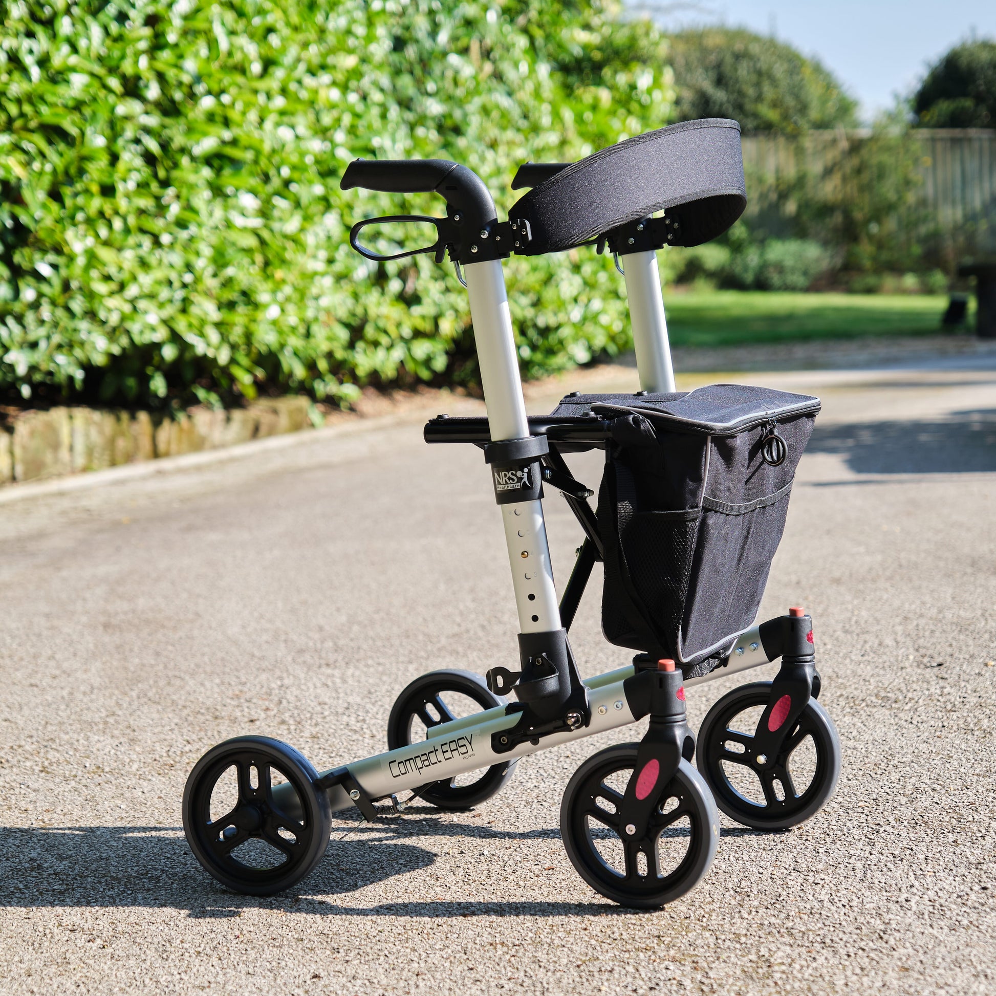 Compact Easy Rollator Silver - Eden Mobility