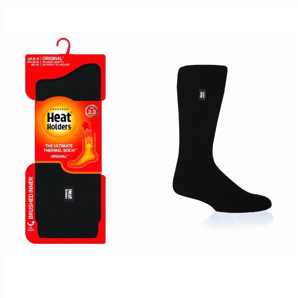 Mens Heat Holders Socks 6-11 Blk - Eden Mobility