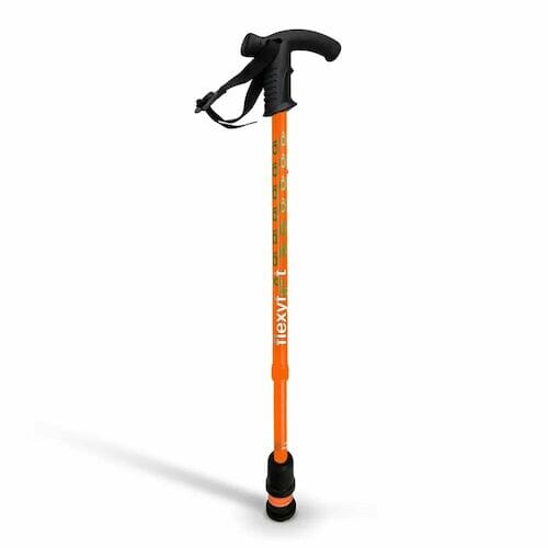 Flexyfoot Telescopic Stick - Orange (Der - Eden Mobility