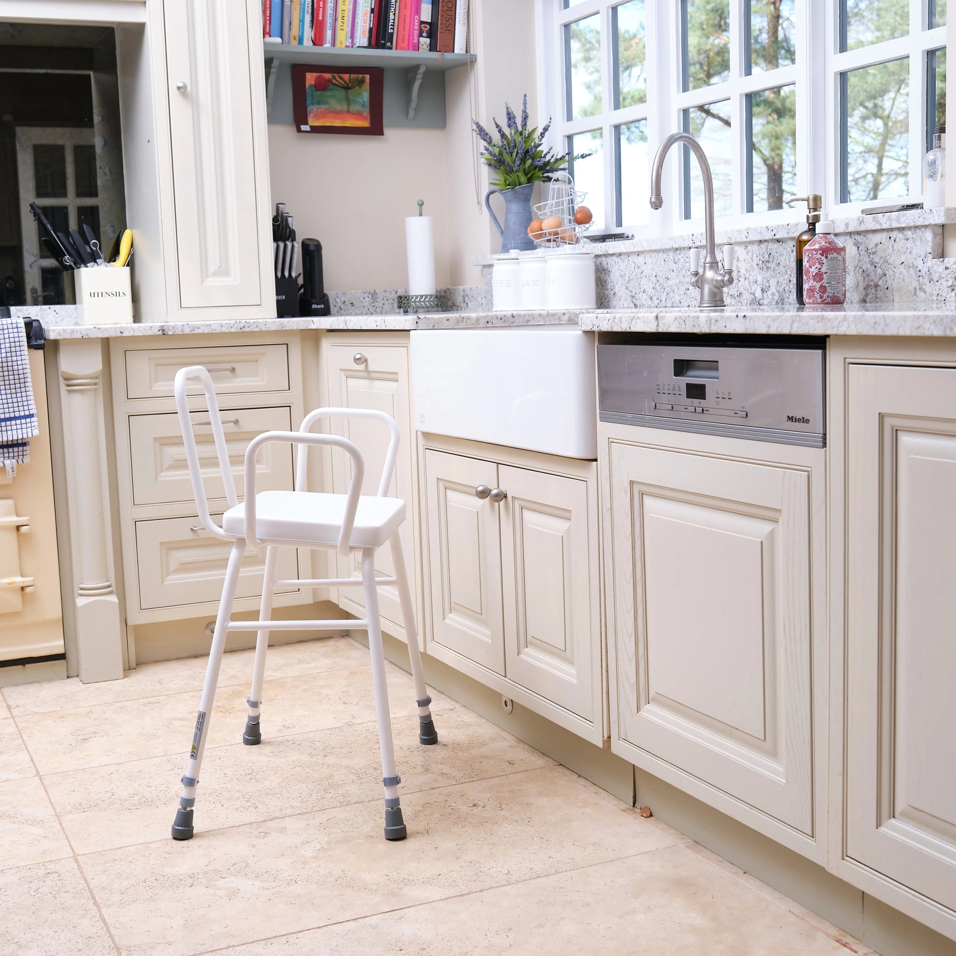 Malvern Stool Adj Arms & Back - Eden Mobility