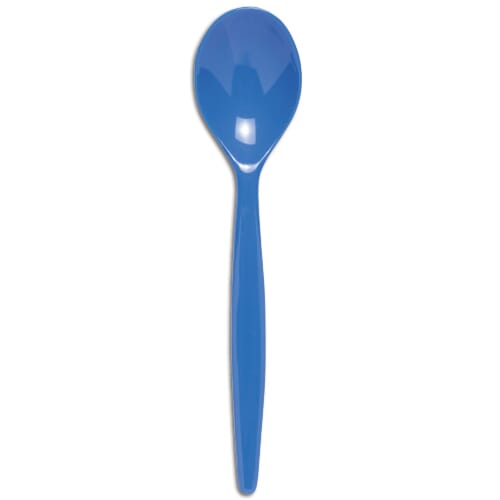 Antibacterial Plastic Spoon - Blue - Eden Mobility