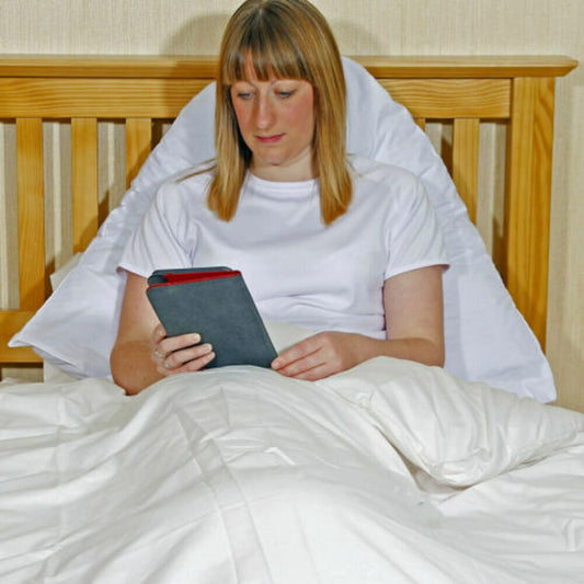 Polycotton V-Shaped Pillow Case - White - Eden Mobility