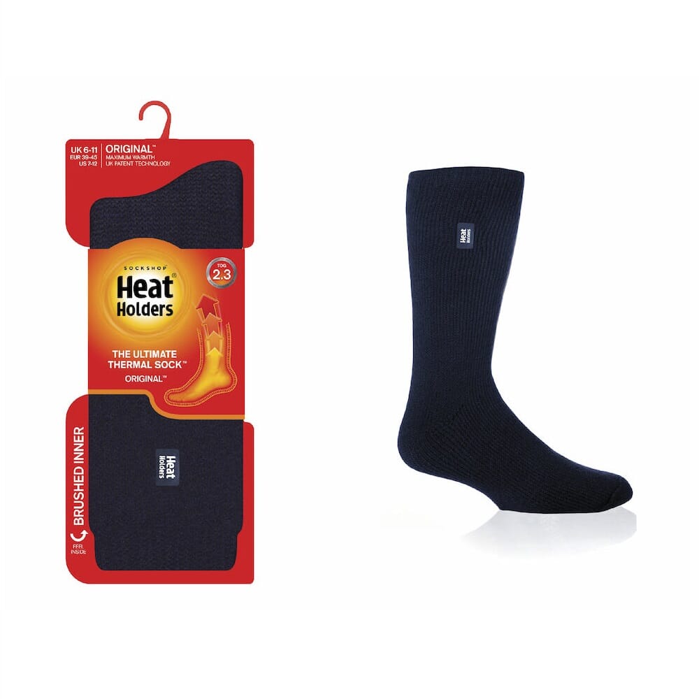 Mens Heat Holders Socks 6-11 Navy - Eden Mobility