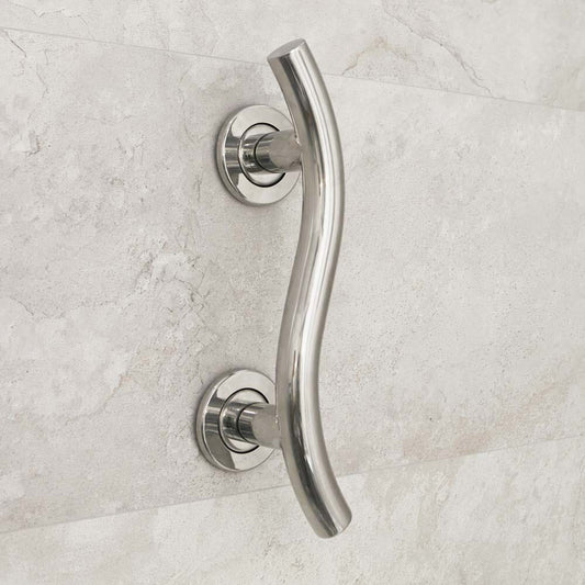 Spa S/Steel Curved Grab Rail 350Mm/14 - Eden Mobility