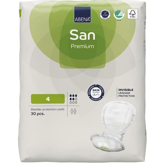 Abena San 4, Premium Pads - Pack30 - Eden Mobility