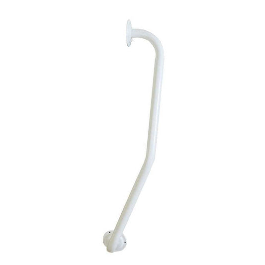 White L-H Newel Post Grab Rail 700Mm - Eden Mobility