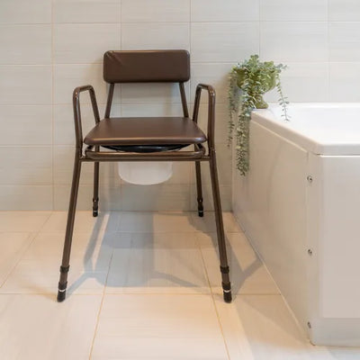 Commode - Adj Height & Detach Arms - Eden Mobility