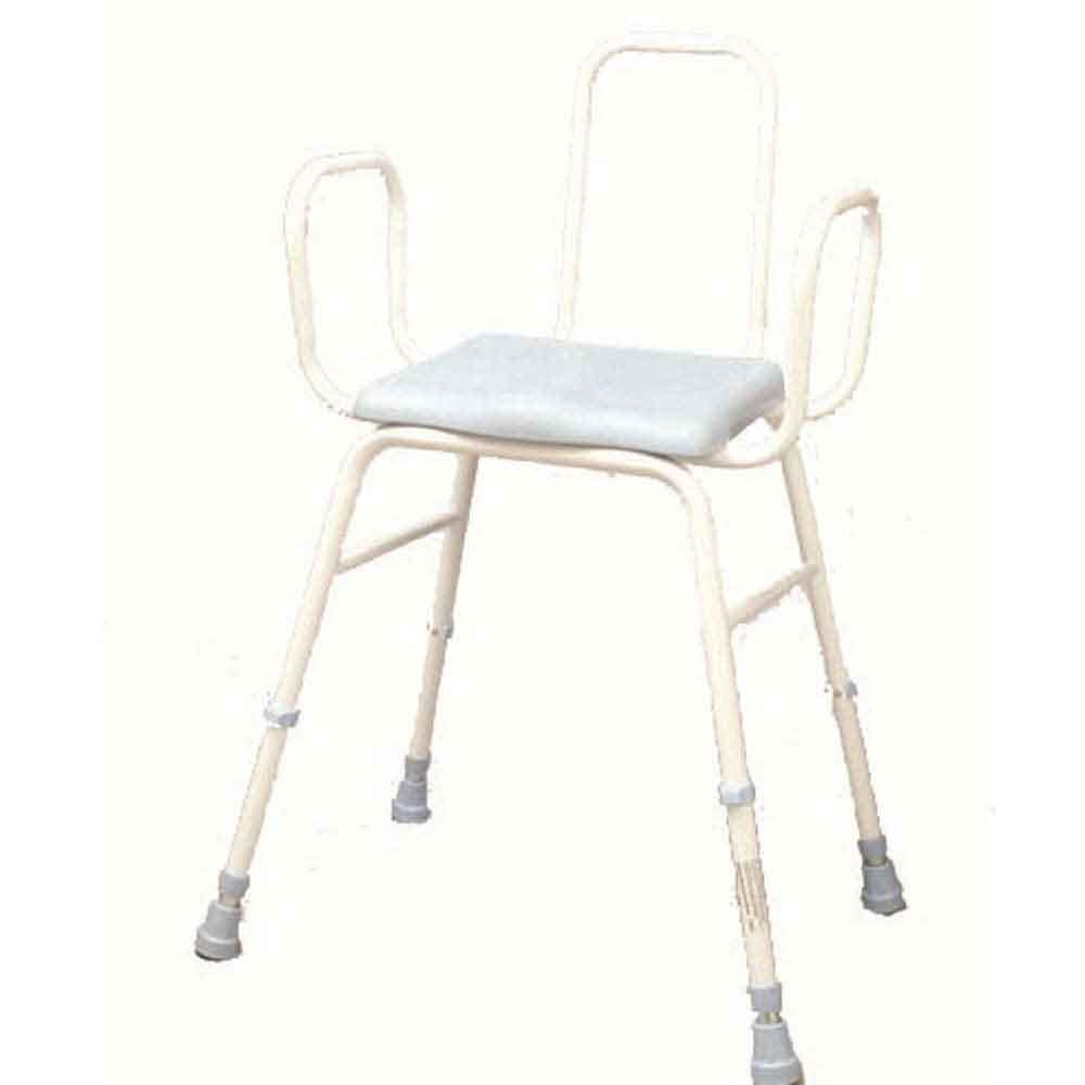 Pu Stool Tubular Arms+Backrest - Eden Mobility