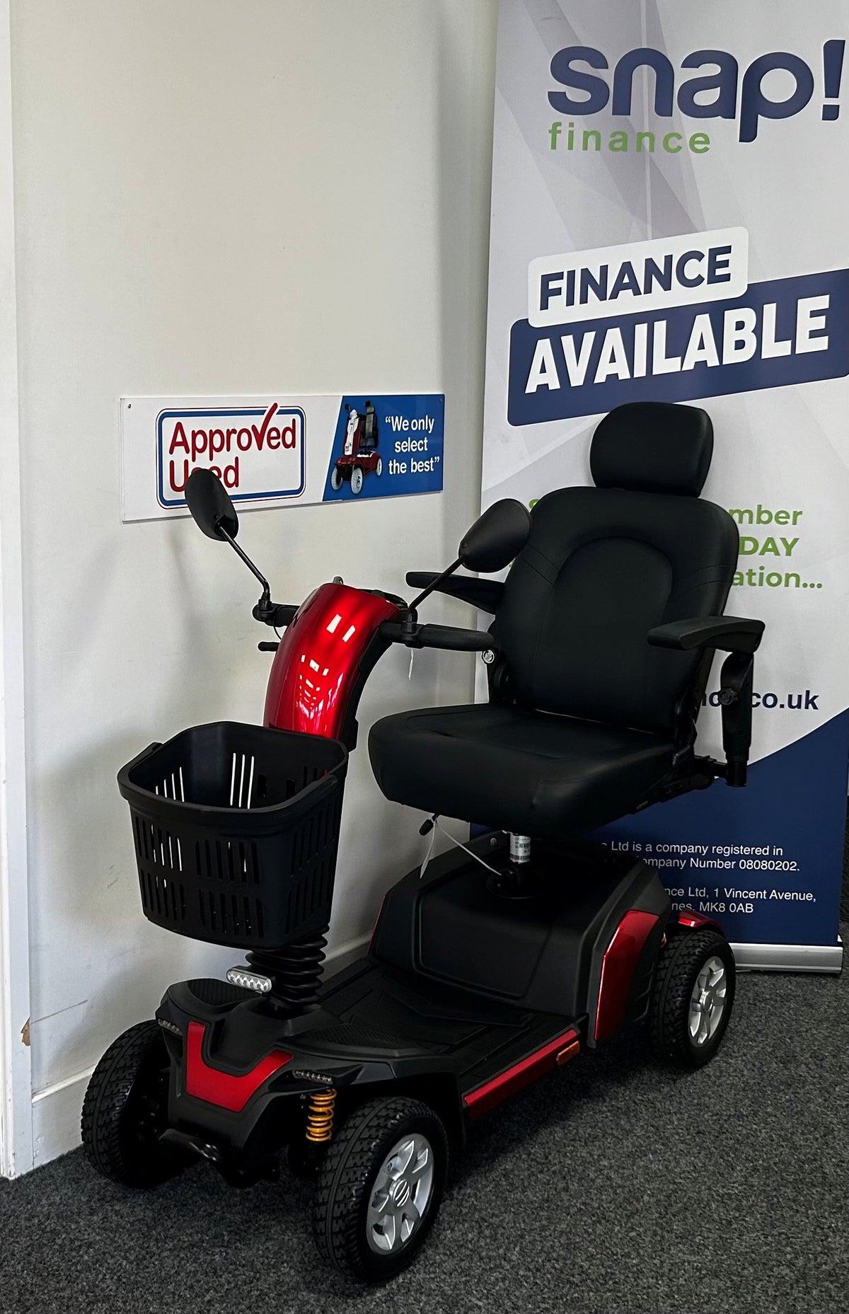 Excel Move in Red | Refurbished Mobility Scooter Stockport